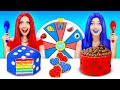 Red VS Blue Color Food Challenge | Eating Only 1 Color Food for 24 HRS! Mukbang by RATATA BOOM