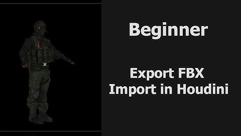 Houdini 18 Beginner - Export FBX from Blender then import with multi uv/texture images