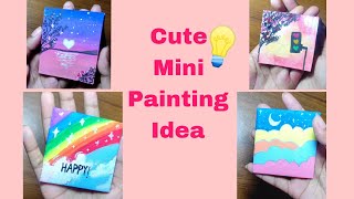 Acrylic Painting Idea for mini canvas | Cute painting ideas💡| Easy Tutorial