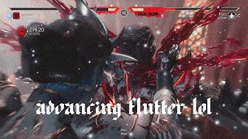 some advancing flutter footage