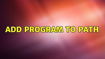 Ubuntu: Add program to PATH