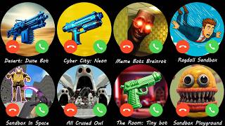 Desert: Dune Bot,Sandbox In Space,All Crused Owl,Cyber City: Neon,Meme Bots Brainrot,Ragdoll Sandbox