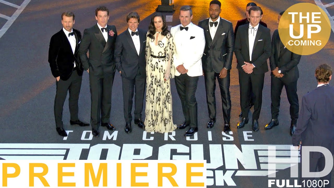 Top Gun Maverick premiere London arrivals fans greeting: Tom Cruise, Miles Teller, Jennifer Connelly