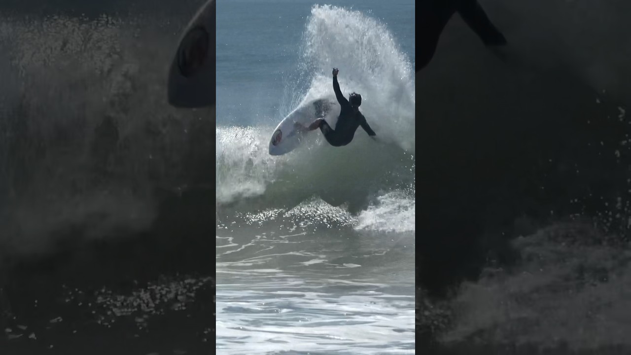 Al Cleland practicing for the Trestles Pro