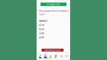 Average Short Tricks | Quantitative Aptitude Concept #ytshorts #shorts #average