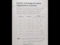 ITF#inverse trigonometric functions# Range and Do-main#