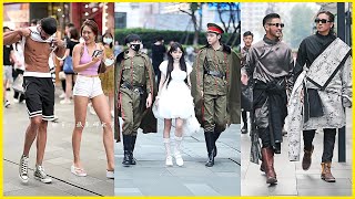 Best Street Fashion in Asia | Mainland China Street Fashion #12