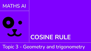 Cosine rule [IB Maths AI SL/HL]