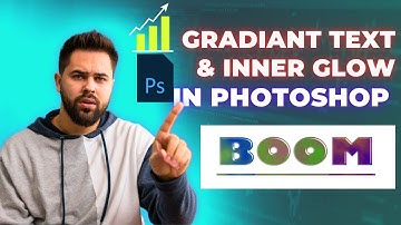 How To Make Text Gradient and Inner Glow in Photoshop | Tutorial