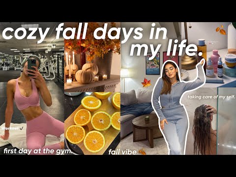 cozy fall days in my life🎃🍁🍂|نهاراتي في فصل الخريف و العيشة بوحدي💌(back to the gym🏋🏻‍♀️,dentist..)