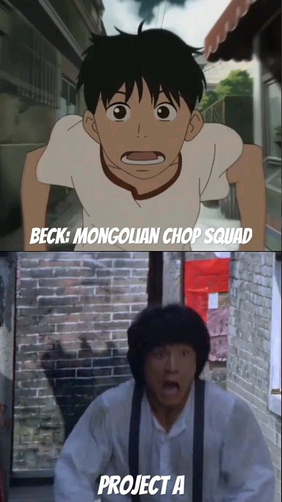 Koyuki emulates Jackie Chan on this bicycle chase scene #beck #projecta #jackiechan