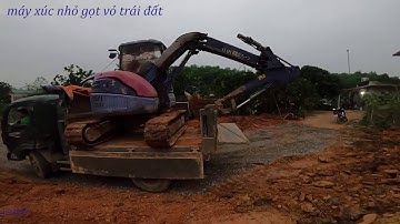 Song Công Trình HAI Máy Xúc KOMATSU PC58UU 3 Chuyển Máy Xúc Lên XE Ô TÔ