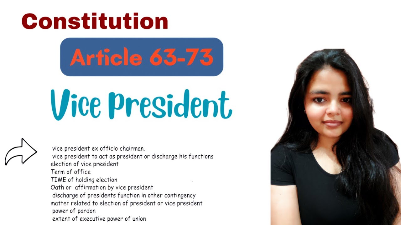 Article 63-73 of constitution | vice president #vicepresident #article62-73 #pardon 