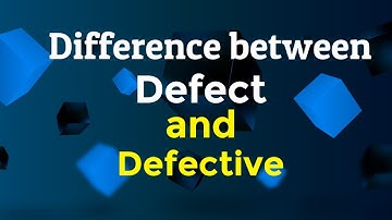 Defect & Defective | Difference | Non Conformities in a Process | Made Easy | Definition