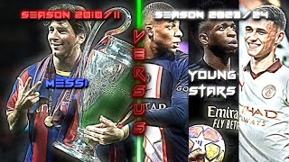 Messi🔥🔵🔴 2011 vs Young stars💢💎(mbappe, rodrygo,foden, viniciu & ...) PART 1