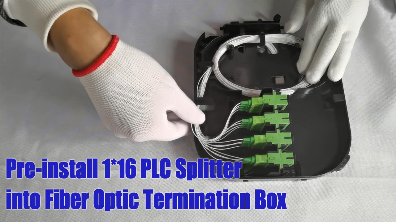 FTTH 16-WAY Fiber Optic Termination Box | Pre-installed 1*16 PLC Splitters
