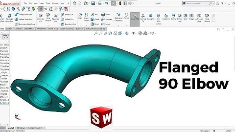 Solidworks Tutorial for Beginners : Part 12 | Flanged 90 Elbow | Cad Cam Design Tutorials