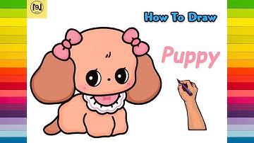 How to draw a Cocker Spaniel Puppy Dog | No.9 ARTS