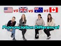 English differences Among 4 countries! (American,British,Aussie,Canadian)