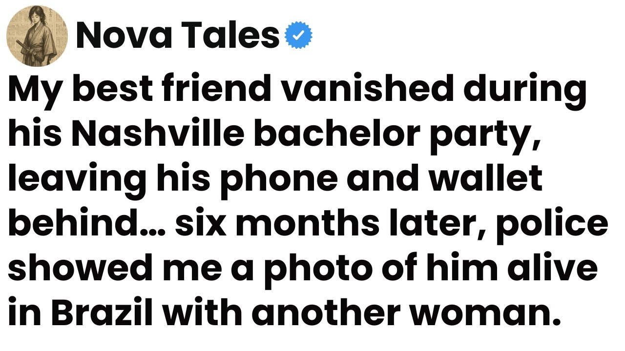 My best friend's bachelor party was 6 months ago but he still hasn't come home.