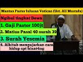 Mantan Pastor Lulusan Vatican (Ust. Ali Mustafa) Ngibul Tingkat Dewa.. Ada Matius 40 surah 39, dll.