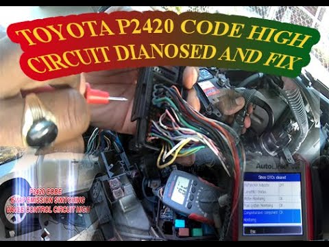 TOYOTA RAV4 P2420 EVAP EMISSION  HIGH CIRCUIT DIAGNOSED  AND FIX