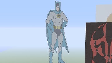 Minecraft Pixel art Batman tutorial part 1