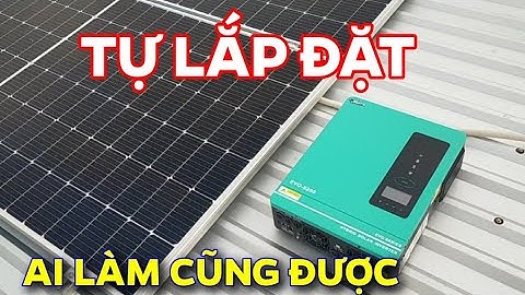 Tự lắp đặt và vận hành bộ EVO 6200w, tủ điện của Solar Cà Mau (phiên bản không có ắc quy)