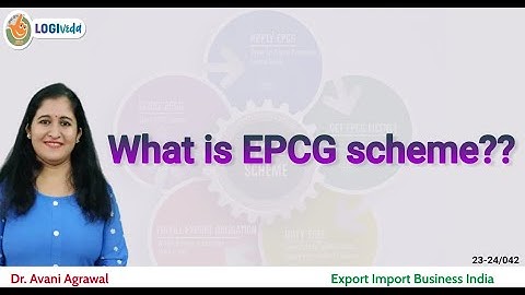 What is EPCG scheme ? | Dr. Avani Agarwal |