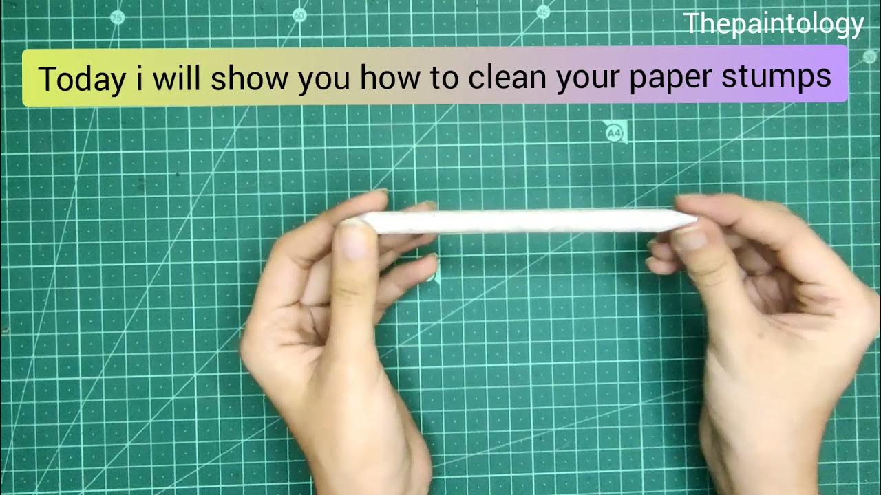 How to clean your paper stump/ Blending stump with Sandpaper. YouTube