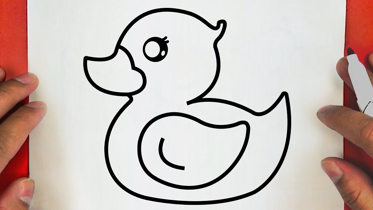 COMO DESENHAR UM BONITO PATO DE BORRACHA, PASSO A PASSO, JACKDesenhos ...