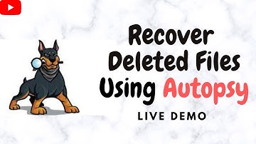 How to Recover Deleted Files using Autopsy ---USB Drive Example