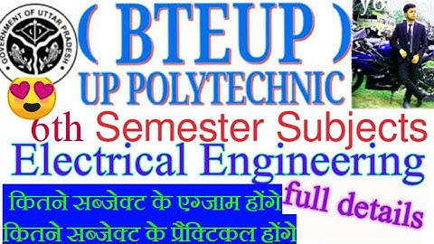 up polytechnic 6th semester electrical engineering subject | up polytechnic electrical engineering