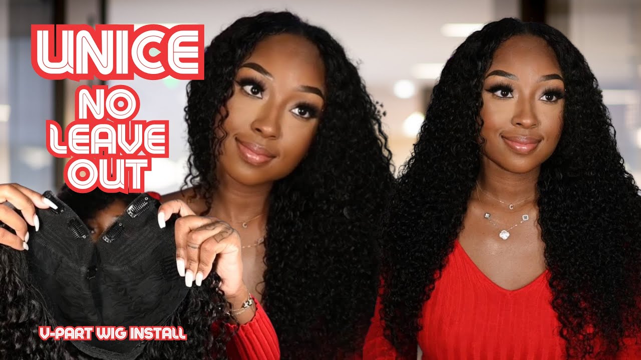 HOW TO INSTALL A V-PART WIG | Glueless Method | Unice Hair - YouTube