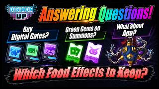 Which Food Effects to keep - Answering Community Questions! - Digimon Up