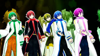 【MMD】 Kaito and brothers_Bakunyu Sentai Pai Rangers