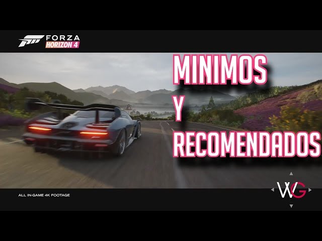 Los requisitos mínimos de Forza Horizon 4 son menores que los de