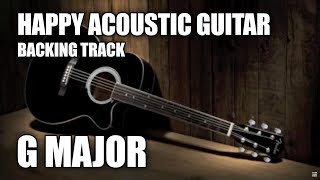 Happy Acoustic Guitar Backing Track In G Major / E Minor