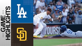 Dodgers vs. Padres Game Highlights (8\/5\/23) | MLB Highlights