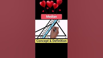 #median #median in triangle #definition #concept #shorts
