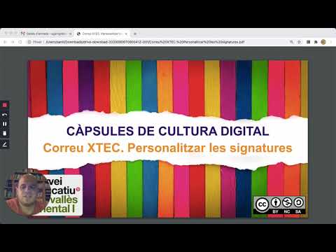 Correu XTEC  Personalitzar les signatures