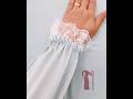 خياطة ك م بدانتيل و استيك Sewing Sleeves With Lace And Rubber خياطة فصالات Sewing Viral