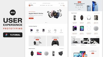All Prototyping of Electronics E-Commerce Website User Experience Design in Figma