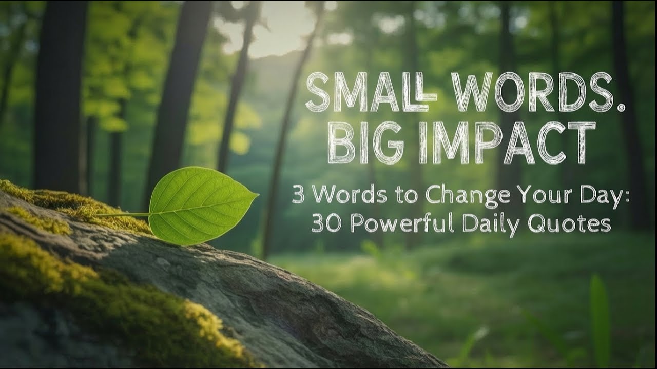 Small Words. Big Impact