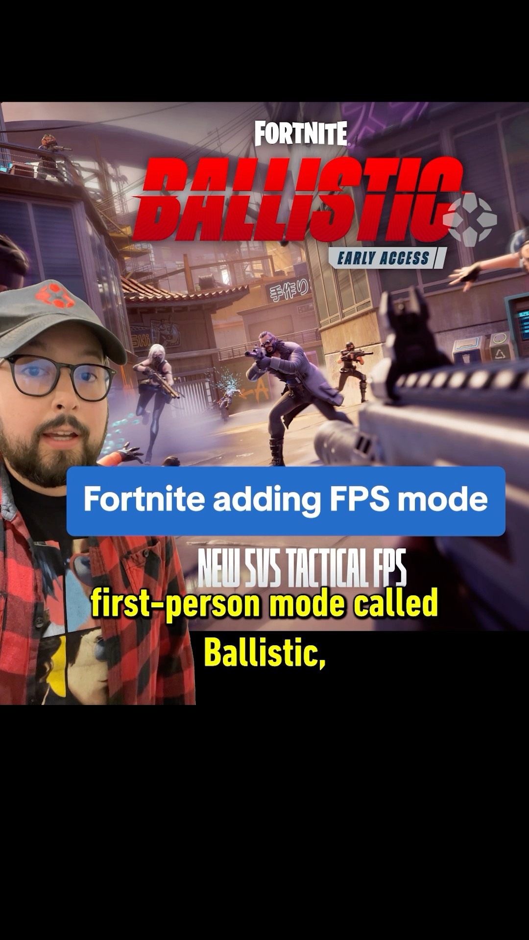Fortnite First-Person Mode! Are you excited to play Ballistic?! #ballistic #fortnite #fps #5v5 #ign