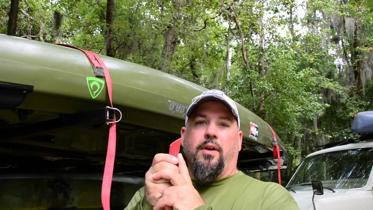 kayak tie down strap tips - youtube