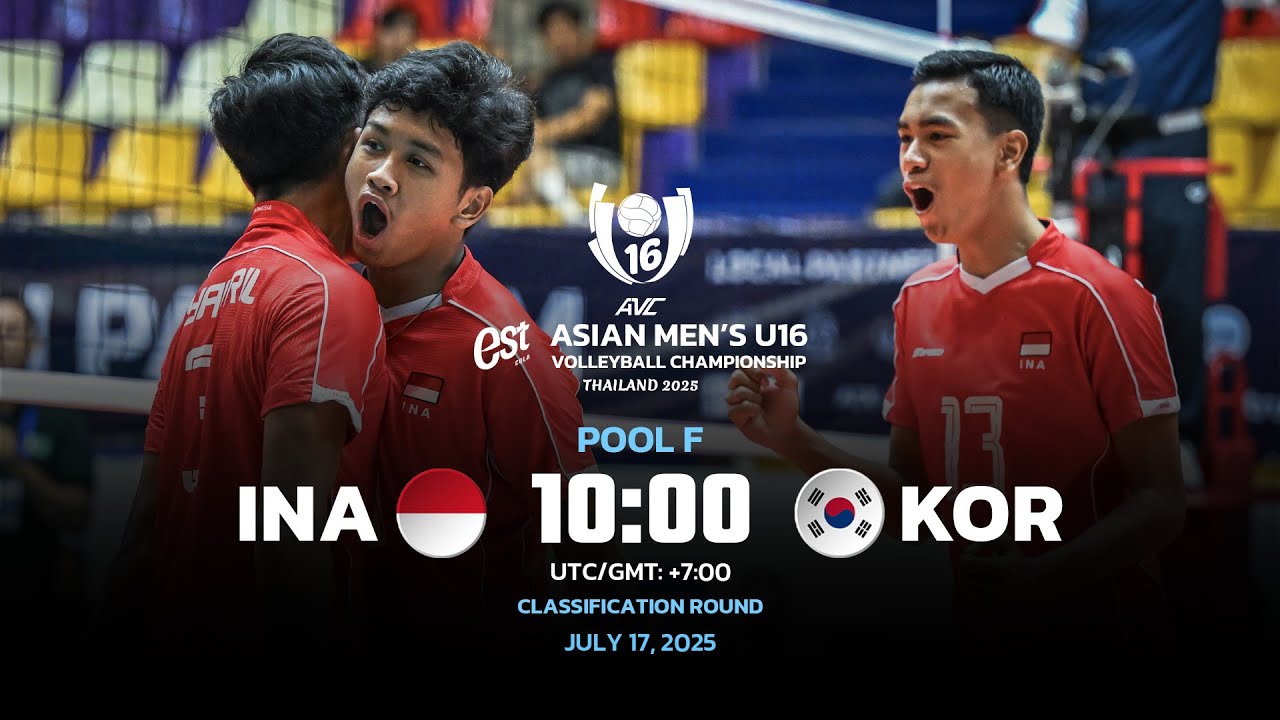 INA VS KOR I CLASSIFICATION ROUND I 2ND ASIAN MEN'S U16
