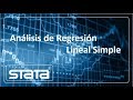 Análisis de Regresión Lineal Simple con Stata 15