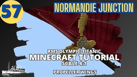 RMS Olympic/Titanic - 4:1 Scale - Minecraft Tutorial. PART FIFTY-SEVEN