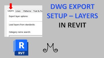 Revit Tutorial - DWG export setup - Layers
